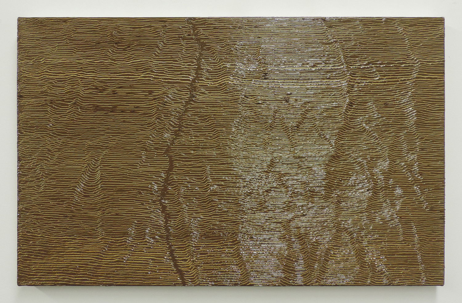 'Fissure 2|Oil and Amber on canvas|33.7 x 53.4 cm|2001 each<br>¥200.000-450,000