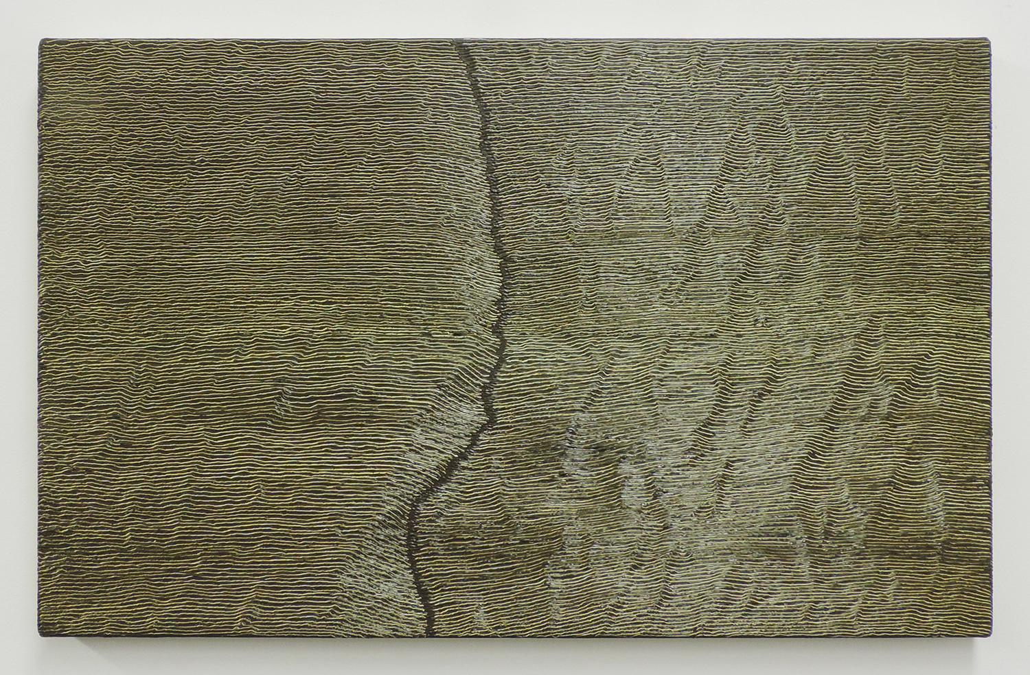 'Fissure 4|Oil and Amber on canvas|33.7 x 53.4 cm|2001 each<br>¥200.000-450,000