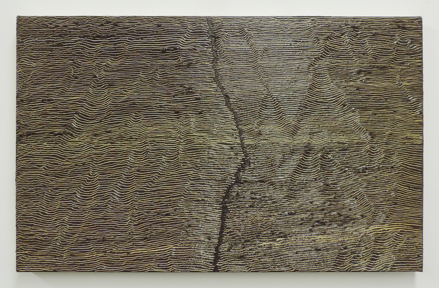 'Fissure 5|Oil and Amber on canvas|33.7 x 53.4 cm|2001 each<br>¥200.000-450,000