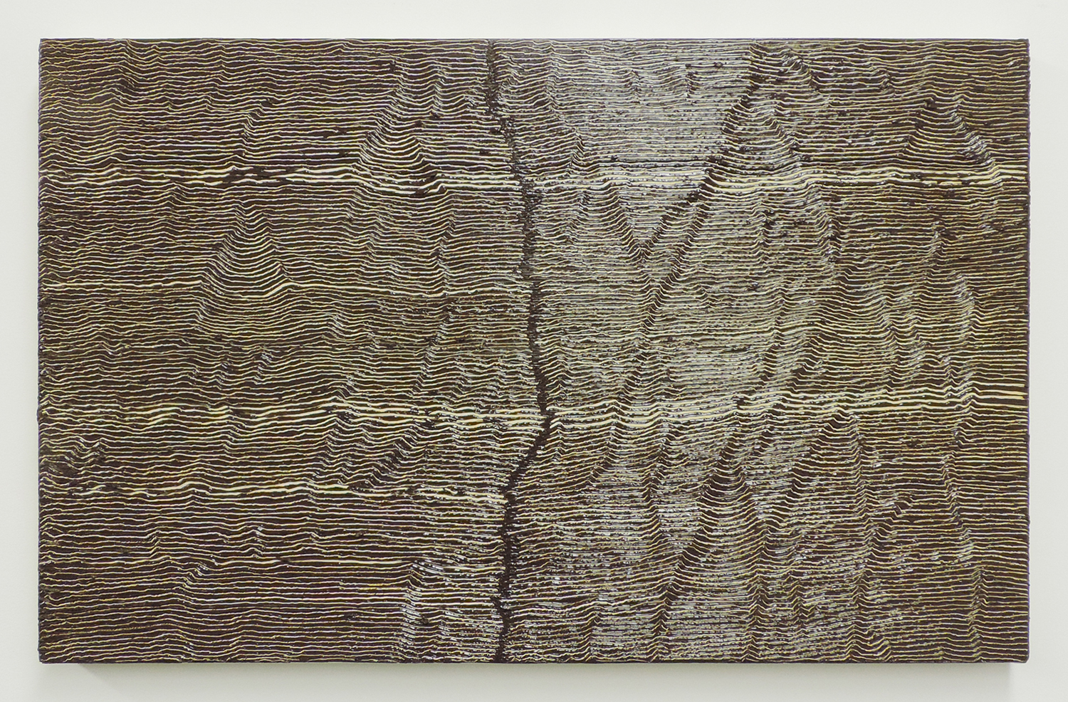 'Fissure 8|Oil and Amber on canvas|33.7 x 53.4 cm|2001 each<br>¥200.000-450,000