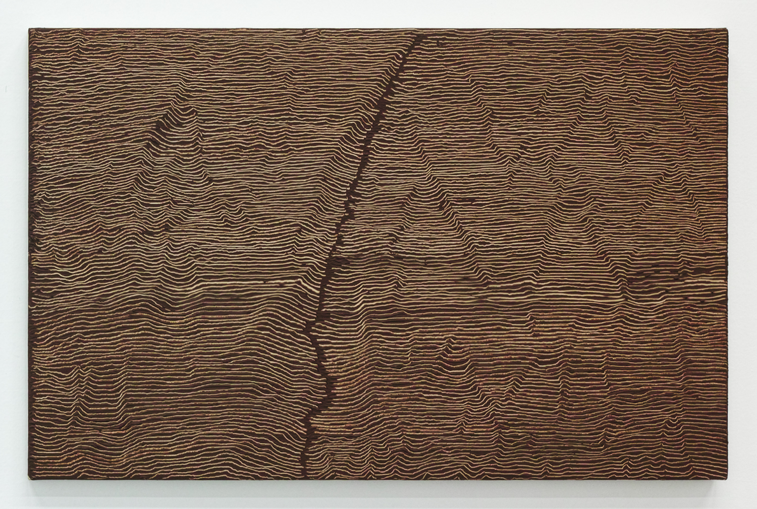 'Fissure 9|Oil and Amber on canvas|33.7 x 53.4 cm|2001 each<br>¥200.000-450,000