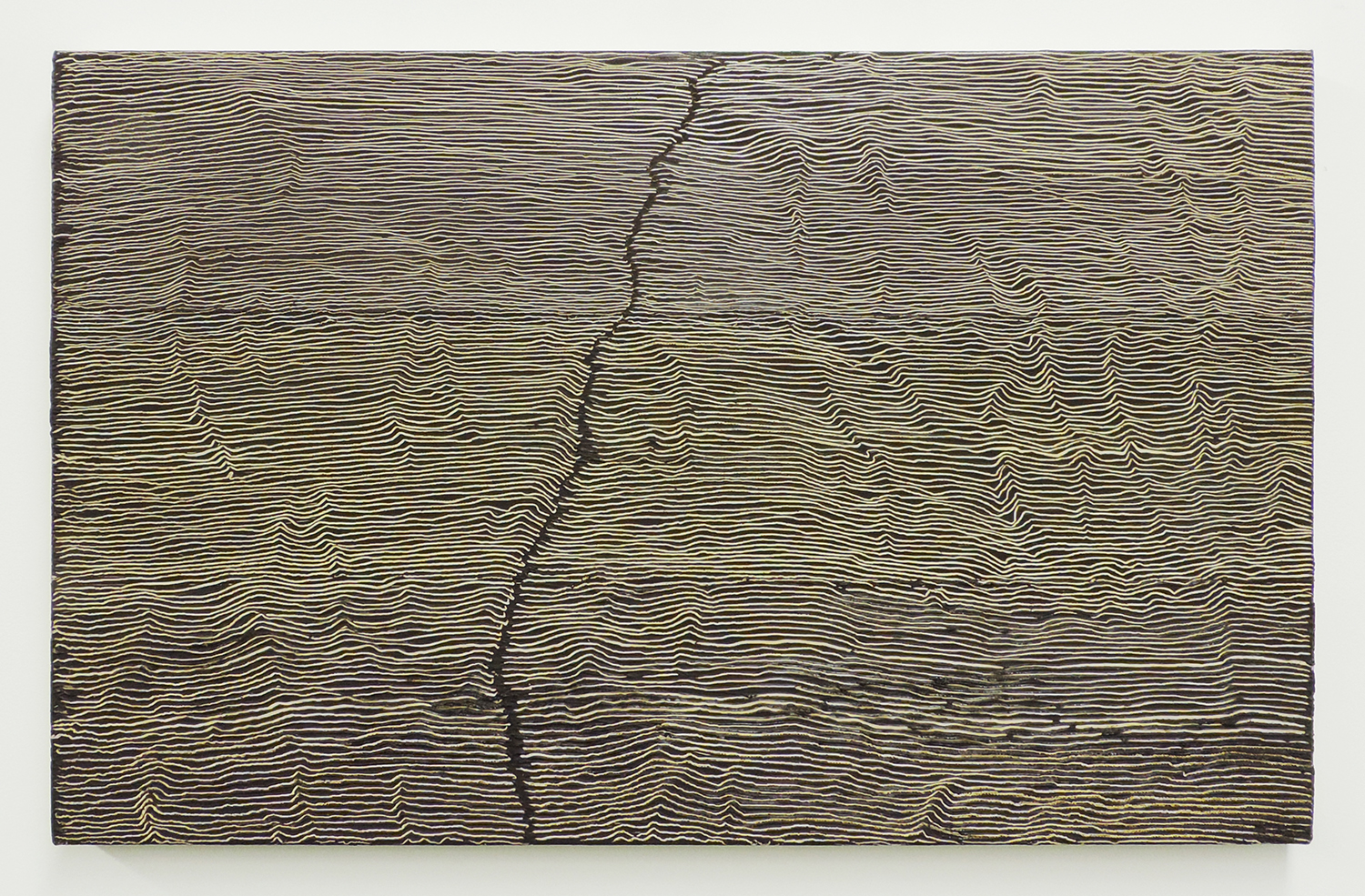 'Fissure 11|Oil and Amber on canvas|33.7 x 53.4 cm|2001 each<br>¥200.000-450,000