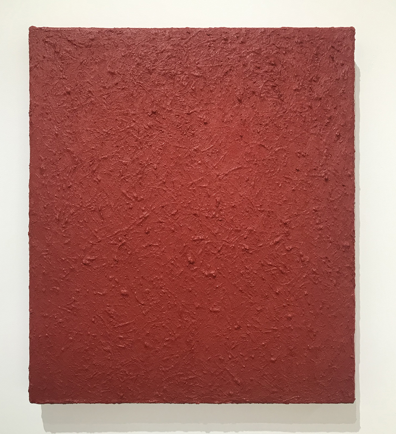 北𡌛吉彦 (YOSHIHIKO KITANO)｜Untitled-red｜Oil on canvas｜53 × 45.5 cm｜1990<br>¥150,000 - 300,000