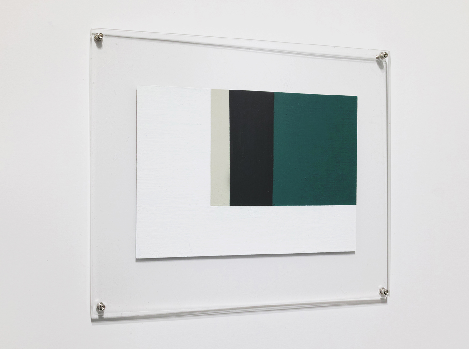 堀尾昭子｜AKIKO HORIO<br>Untitled, acrylic on paper, acylic plate, 86 x 127 mm (140 x 172 mm), 2020