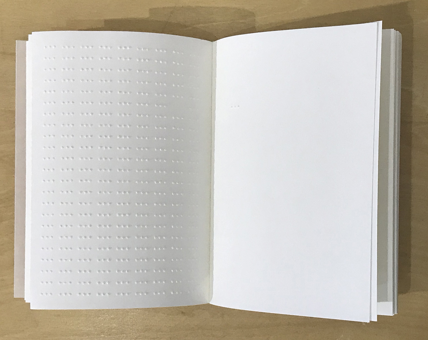 池田啓子｜KEIKO IKEDA<br>Embossed, notebook, 15 x 10.5 x 3 cm (15 x 21 cm open) , 2022
