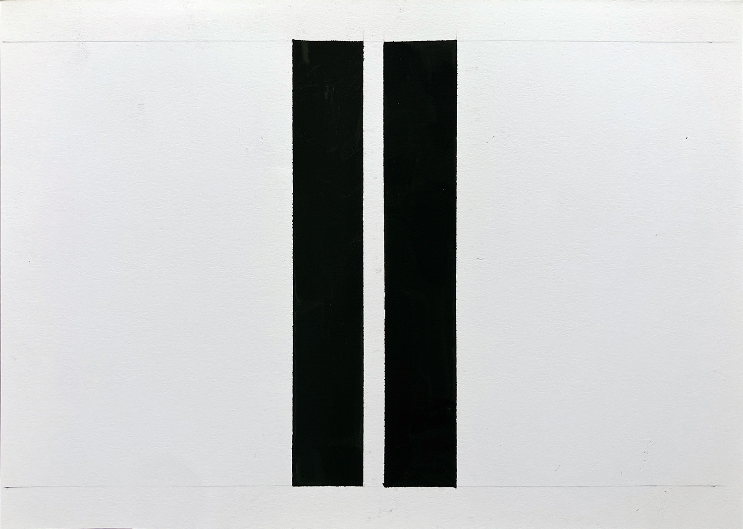 Lanky - brackish, guache on paper 12.8 x 18 cm 1997<br><br>