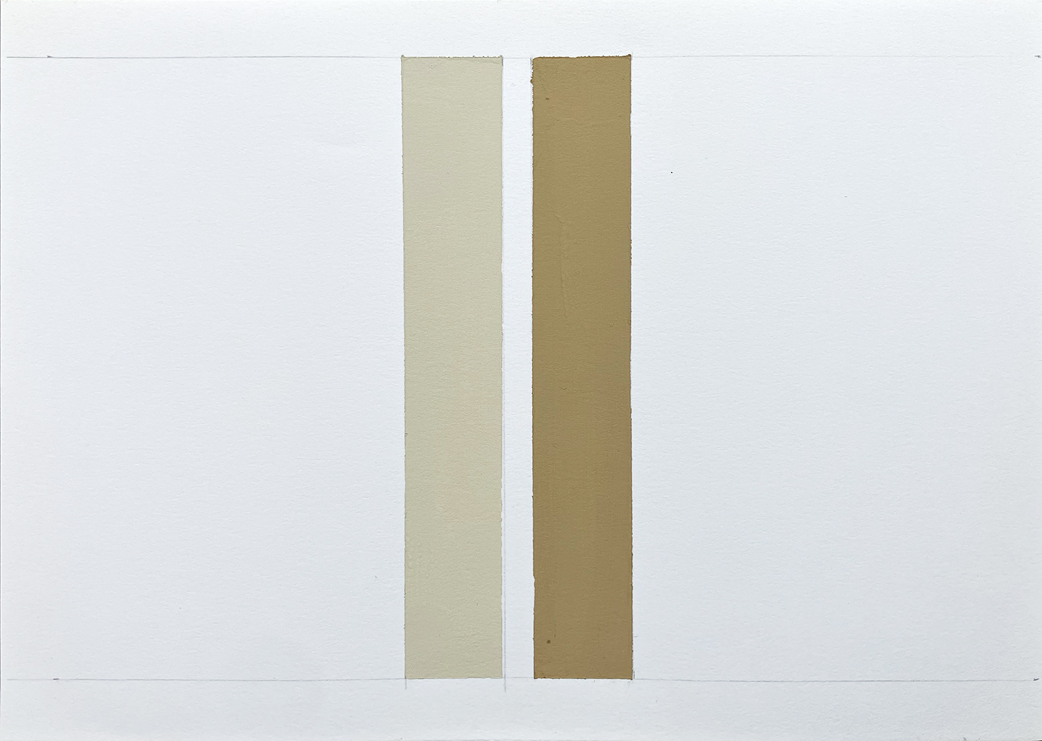 Lanky - brawnish, guache on paper 12.8 x 18 cm 1997<br><br>
