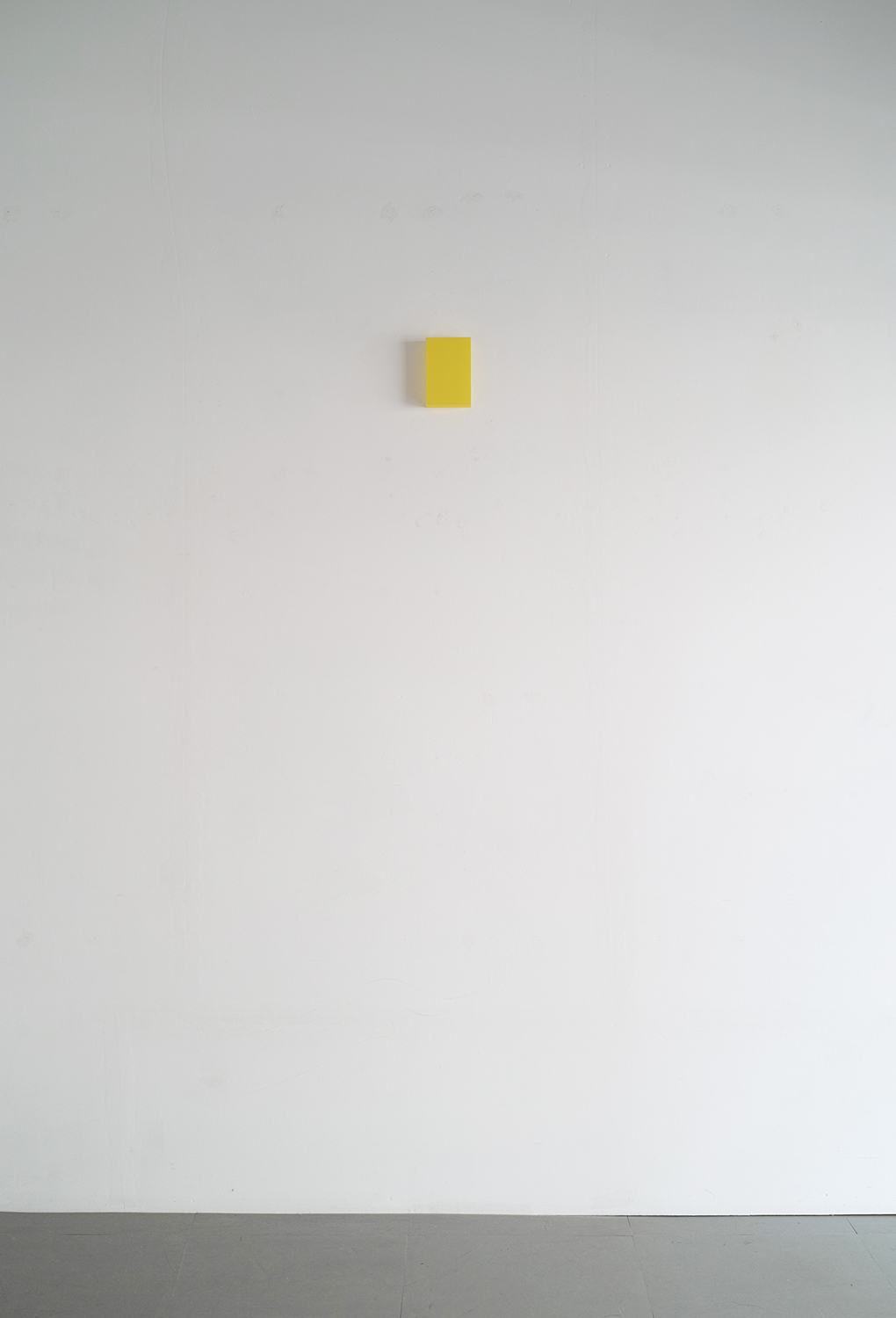 T- lemon, silkscreen paint on perspex, 15 × 10 × 4 cm, 2017<br><br>