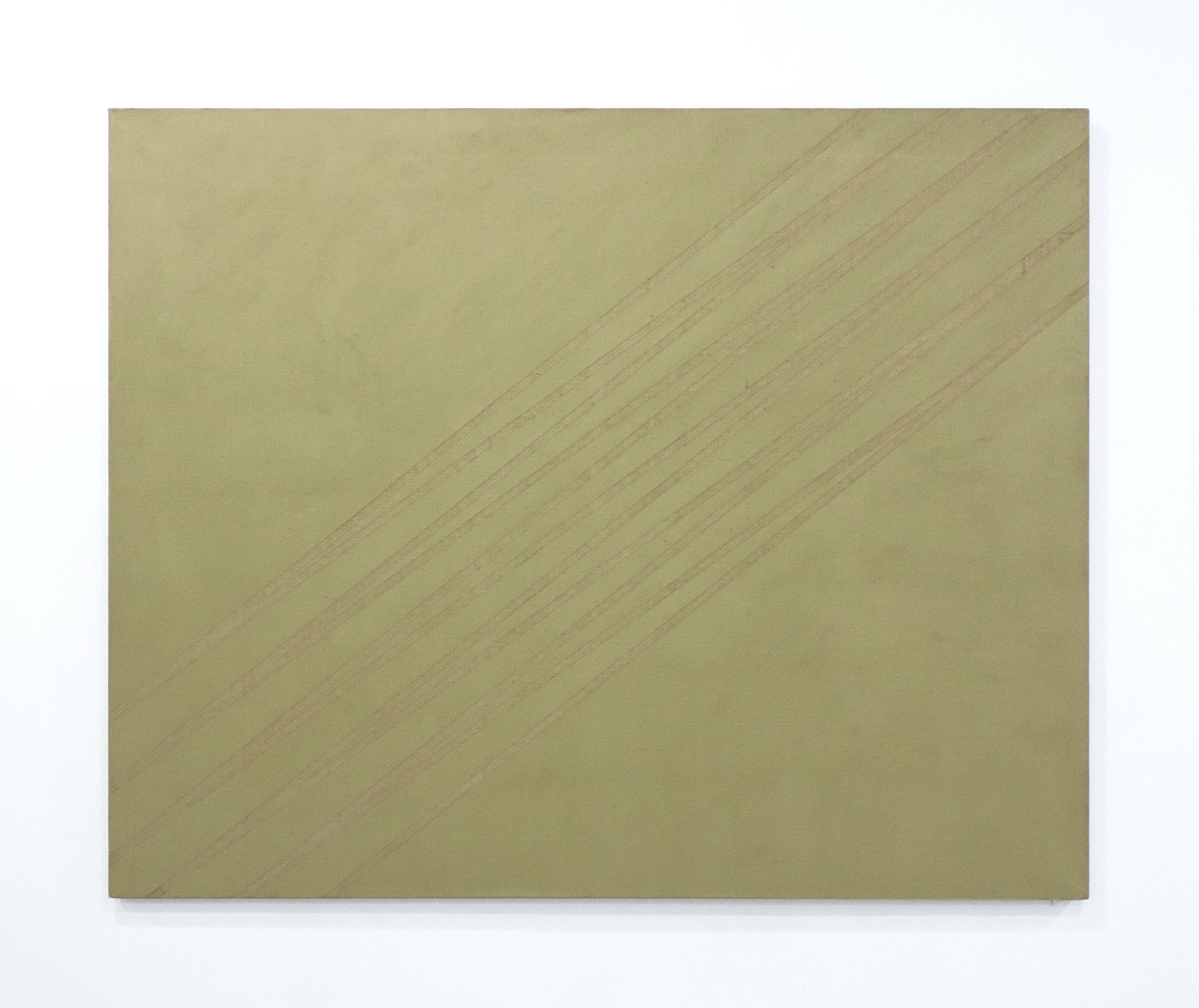 Untitled-ocher No.2-1　/ Oil, pencil on Canvas,162 x 130.5 cm,1973