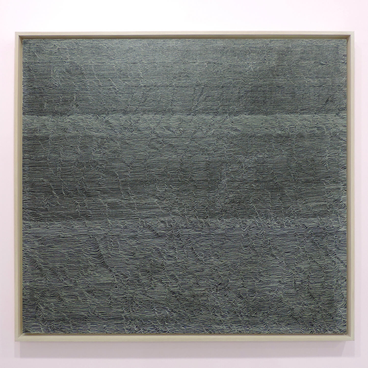<b>サイモン・フィッツジェラルド Simon Fitzgelard</b><br>Untitled Breath (AP4) BLACK<br>Oil on canvas, 96.5 x 106 cm<br>1997