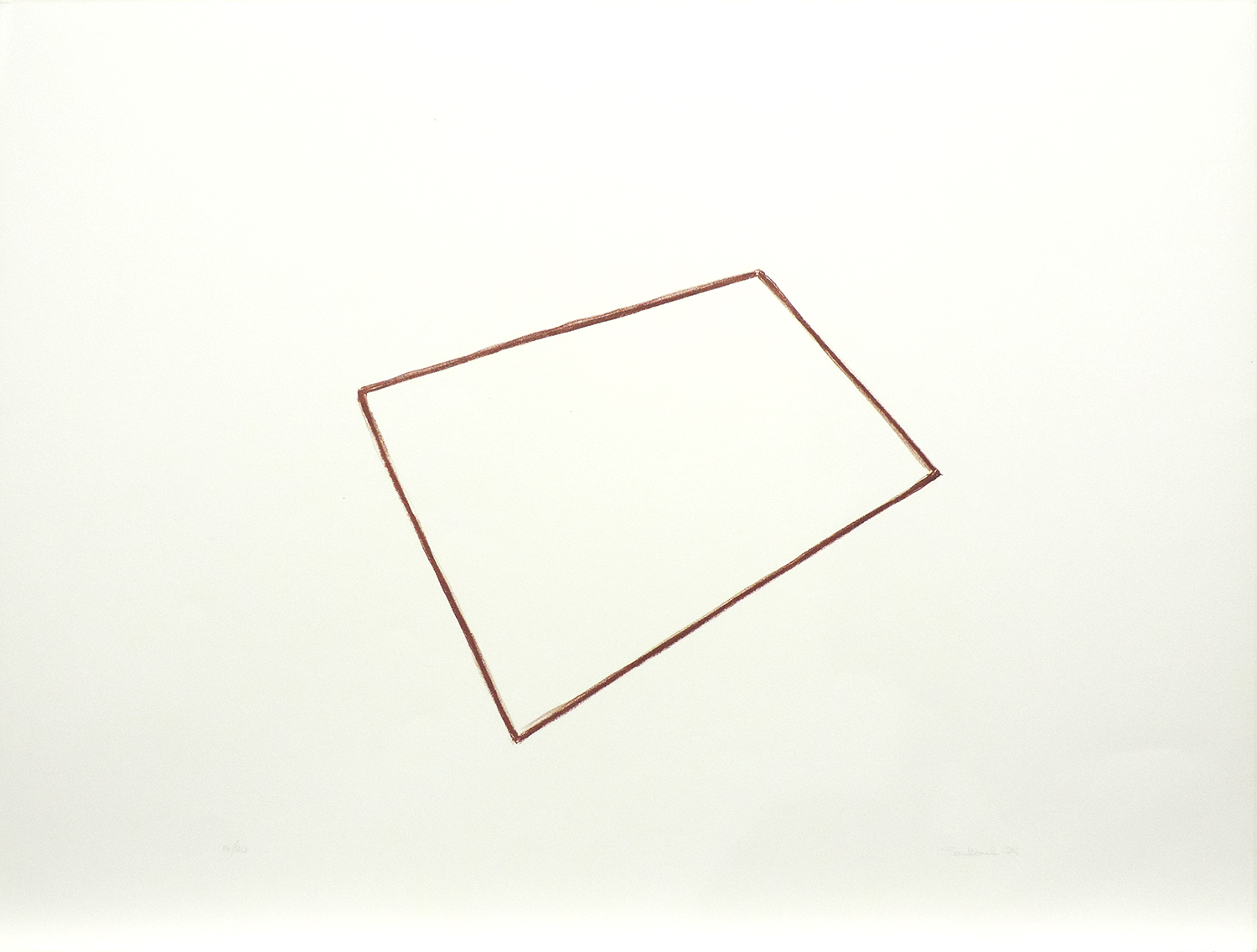 Untitled｜lithograph on handmade paper with cut edge｜48.6 x 64 cm｜1975