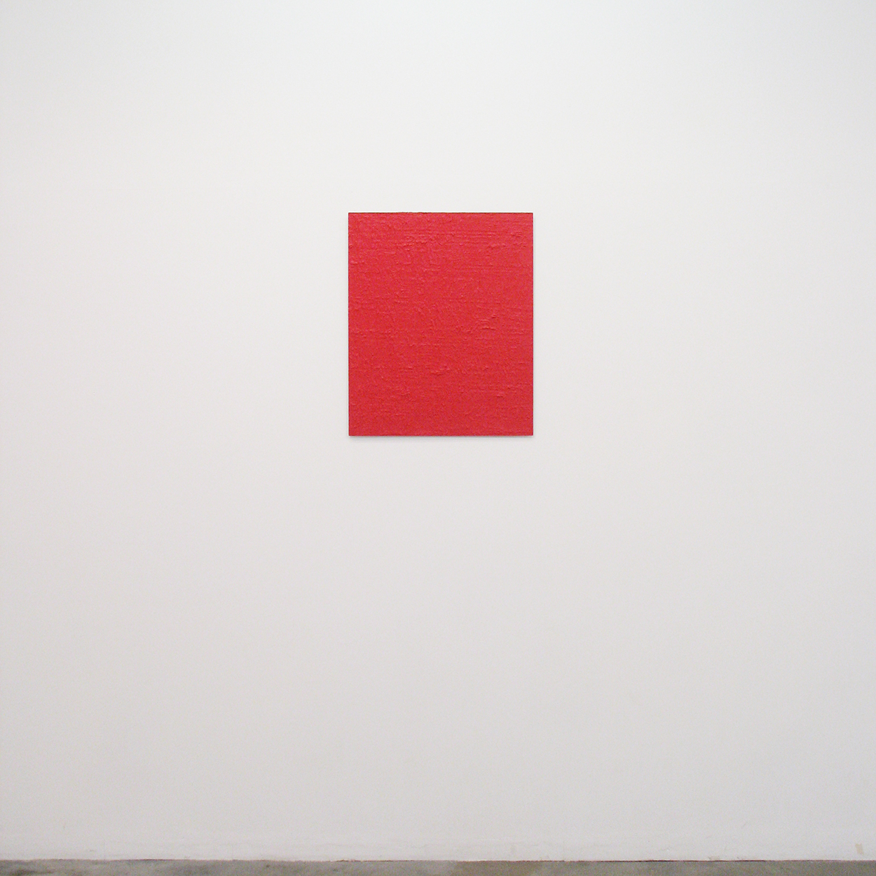 Untitled-Red｜Oil on aluminum｜Oil on aluminum｜606 x 500 mm｜2012