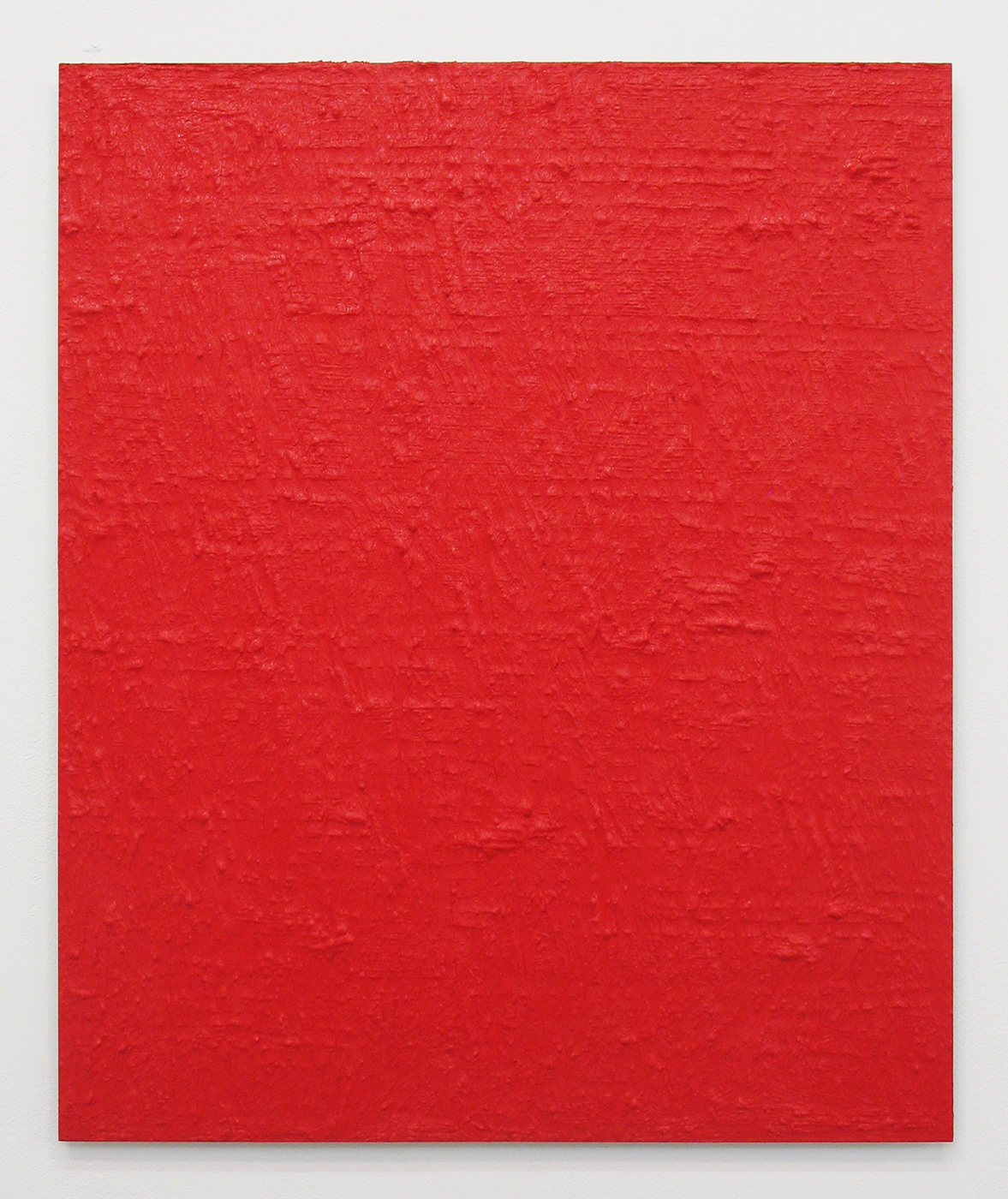 Untitled-Red｜Oil on aluminum｜Oil on aluminum｜606 x 500 mm｜2012