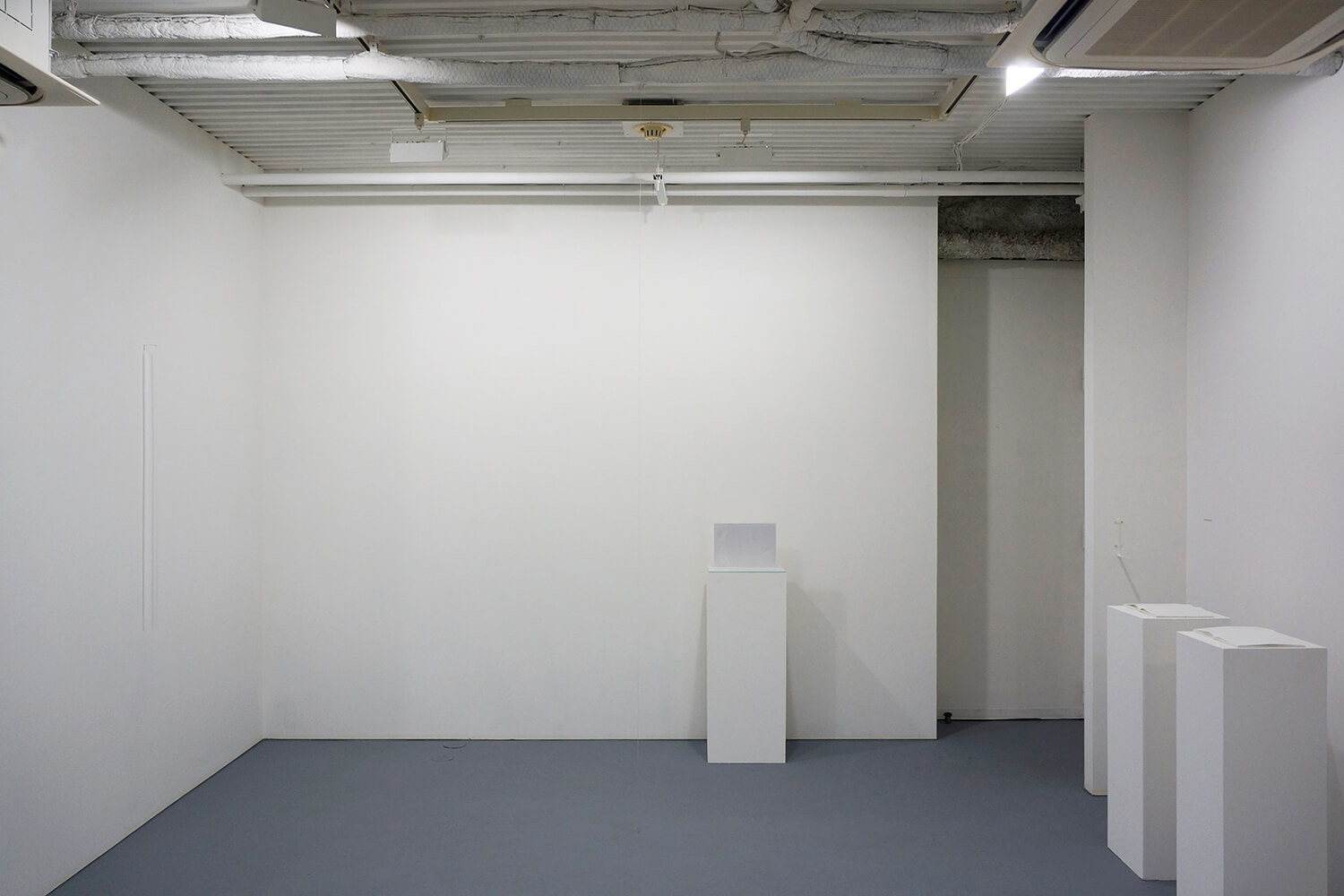 Installation View of [Line- Igarashi and Ikeda 2014