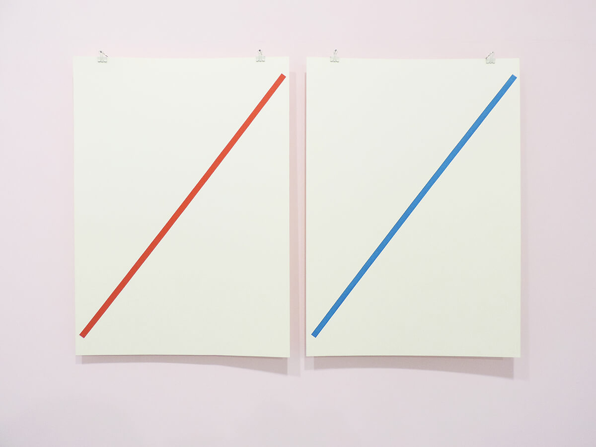 Text No. 1021 / Oil on paper , 53 x 38 cm each , 2014