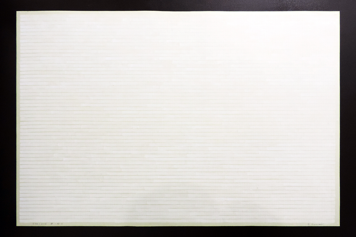 Line-Work VII-78-2 ｜Acrylic, Red pencl, Watson paper｜60 x 90 cm｜1978