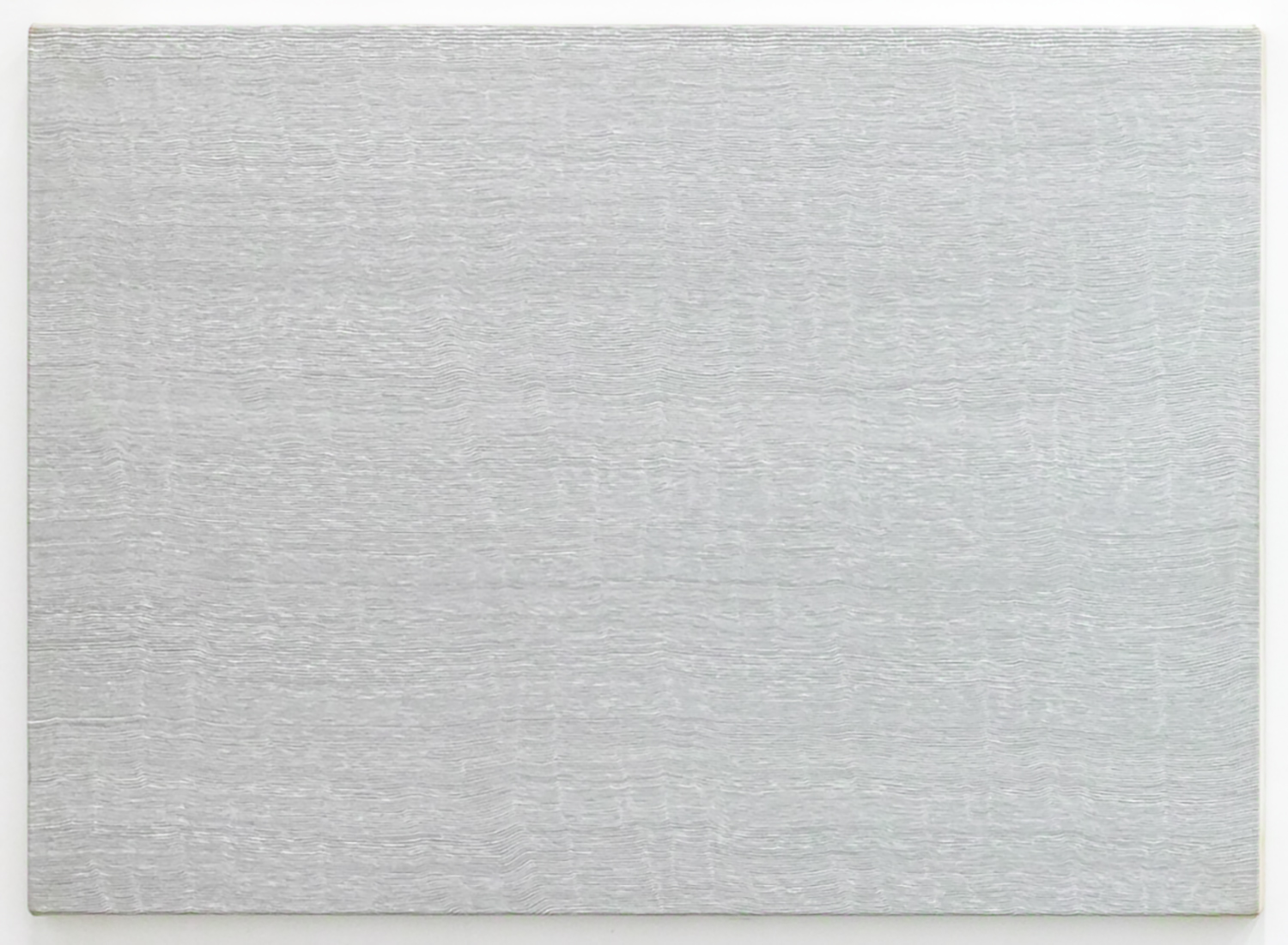 Untitled-Breathe Cool gray<br>Acrylic & gesso on canvas, 56.5 x 78 cm 1996
