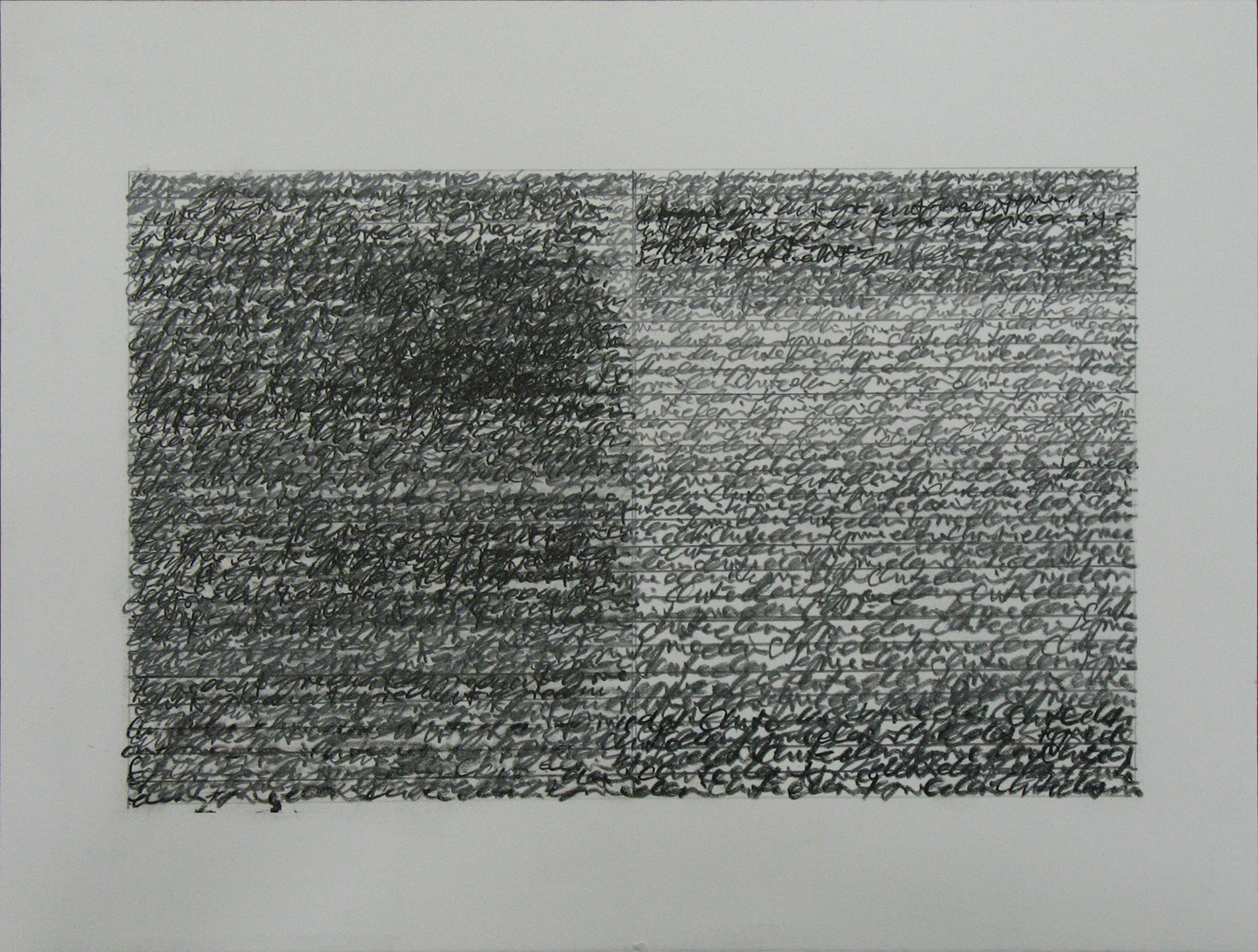 rewrite 9｜pigment pencil on paper｜21 x 27 cm｜2007-9<br>¥50.000-150,000