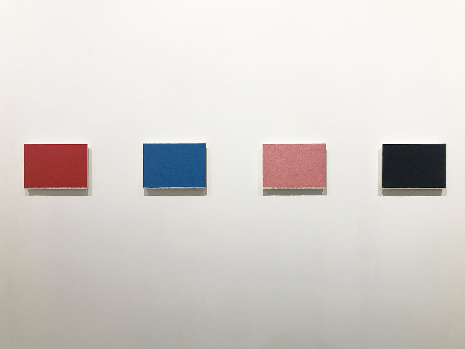 Text No.1235, acrylic on cotton on plywood, 160 x 670 x 16 mm (overall), 2021