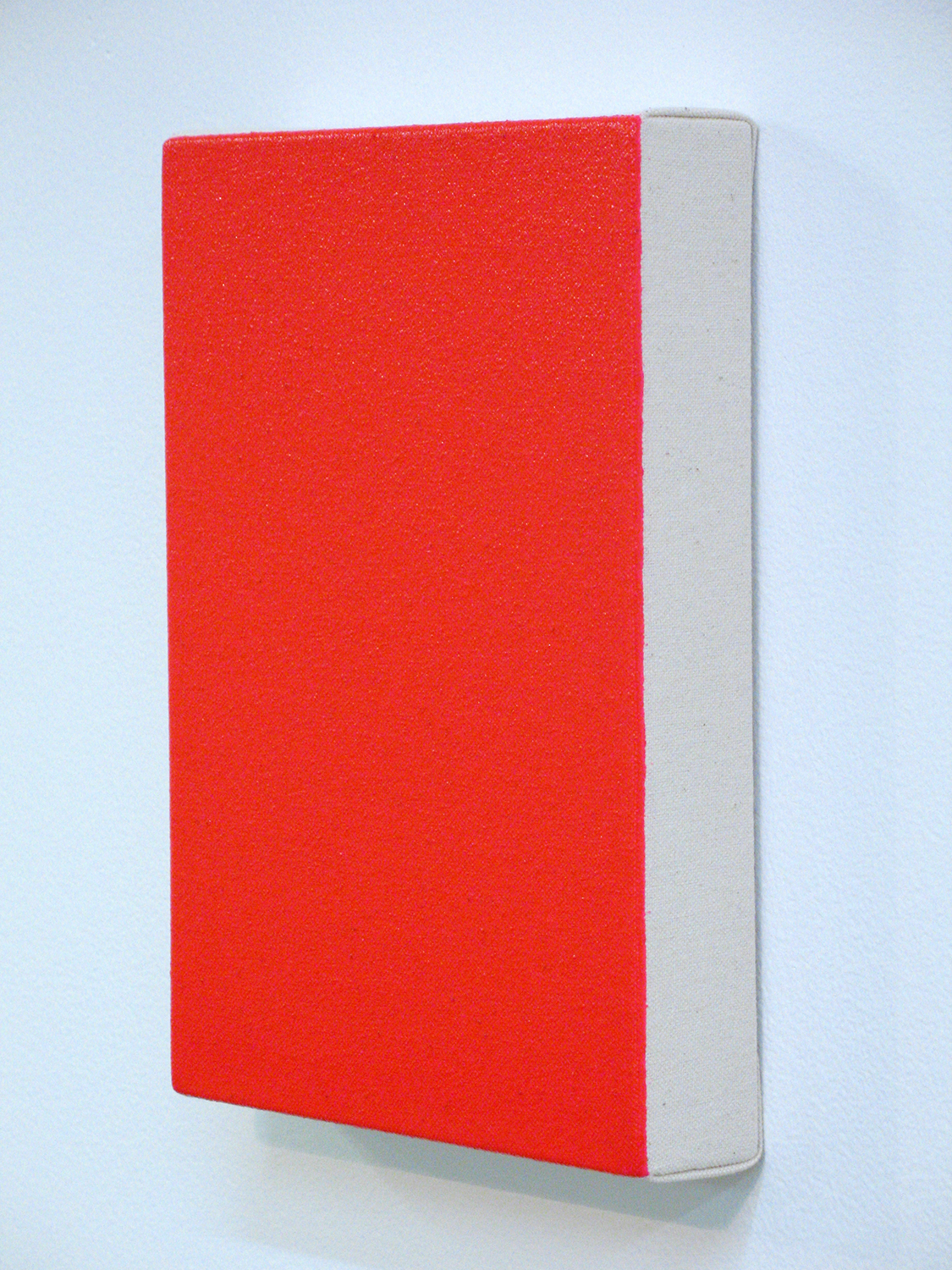 Text No.599 　acrylic, ink on cotton 232 x 160 x 40 mm 2006