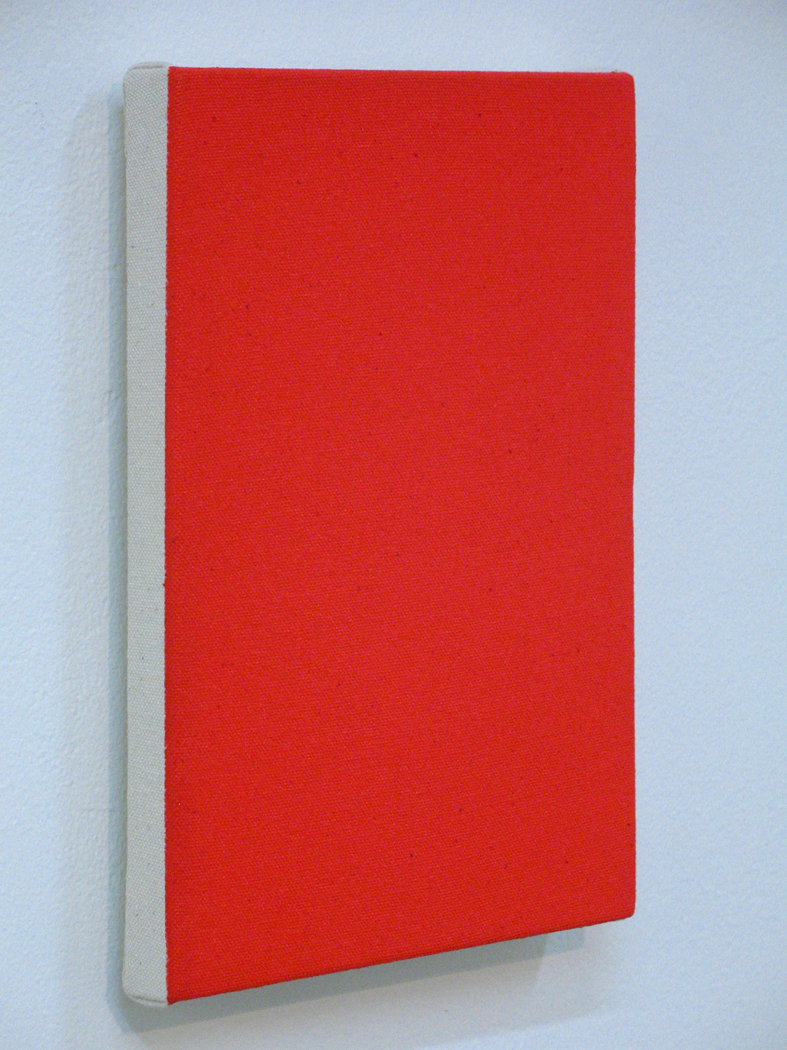 Text No.608 (light)　acrylic, ink on cotton 232 x 160 x 28 mm 2006