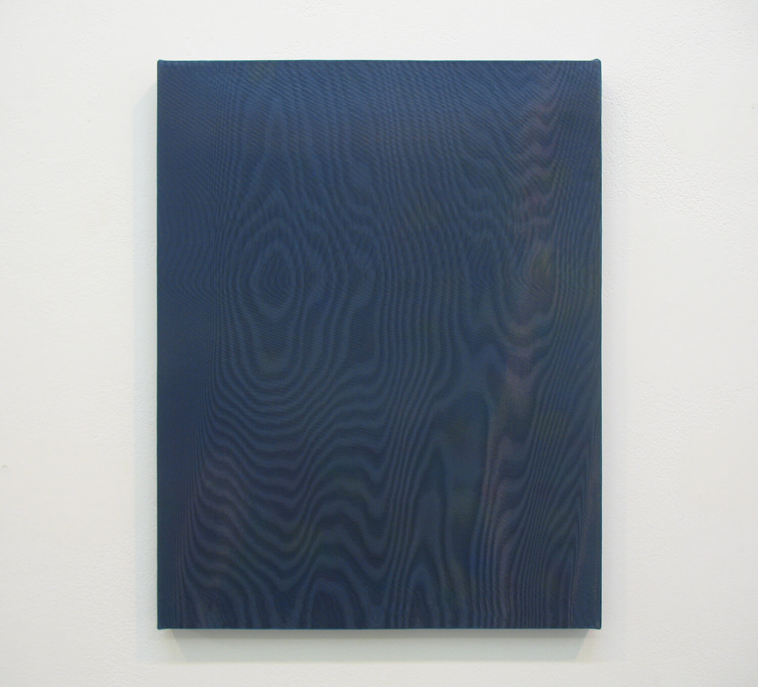 drops #2<br>
Acrylic, glass organdy, cotton, panel 41 x 33 cm 2013