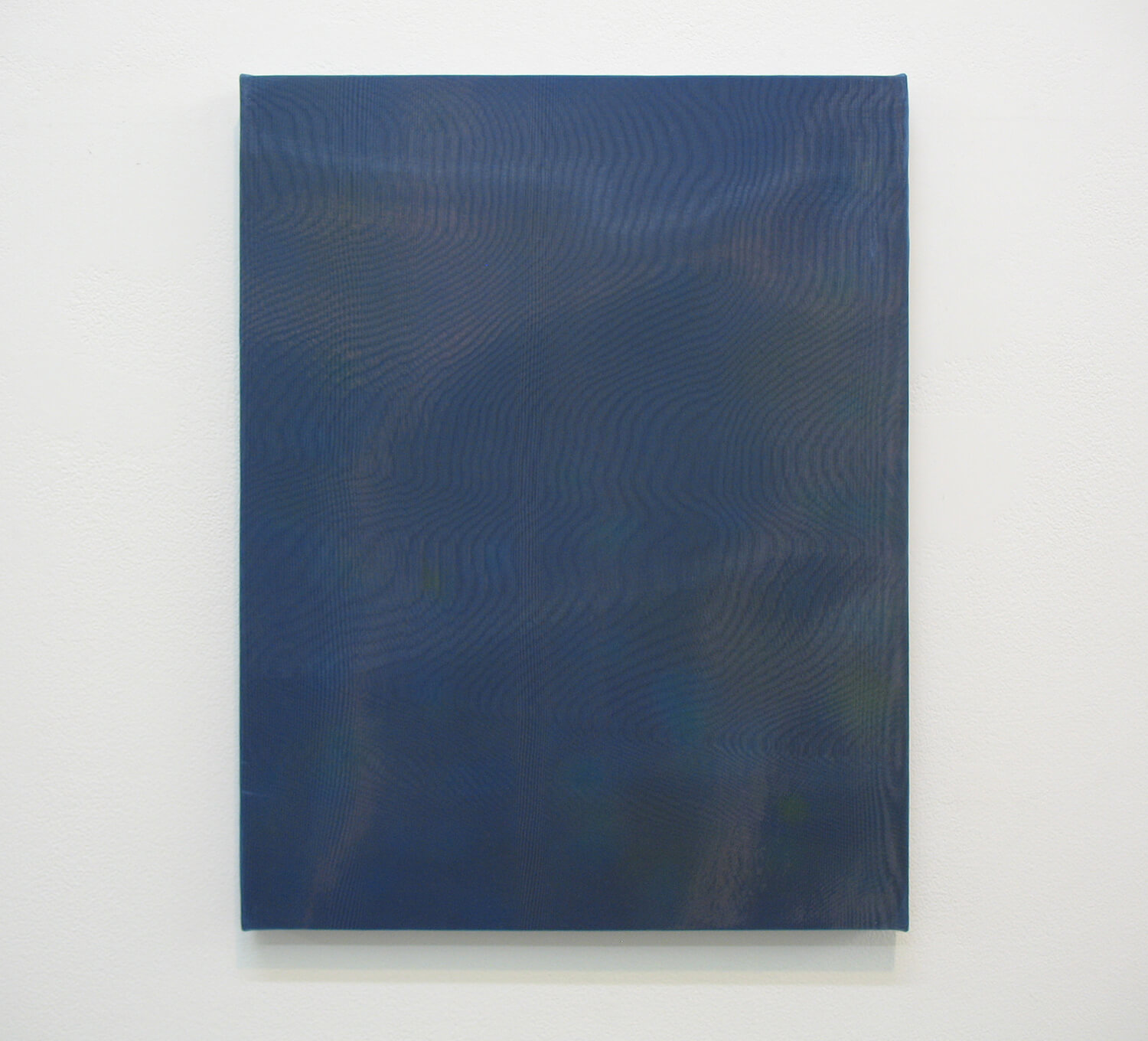 drops #3<br>
Acrylic, glass organdy, cotton, panel 41 x 33 cm 2013
